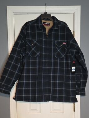 Wolverine Fleece Lined  Plaid Shirt Jacket